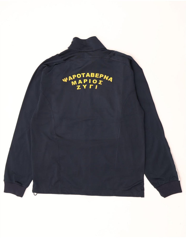 Adidas Grafisk træningsdragt topjakke til mænd Medium Navy Blue Colourblock