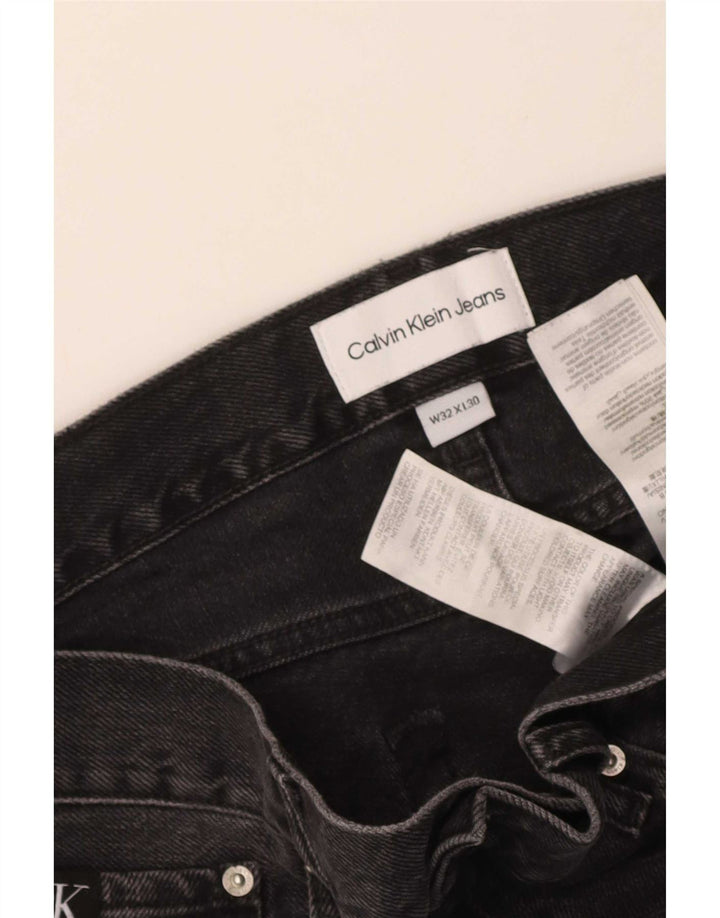 Calvin Klein Straight Jeans til mænd W32 L30 Sort bomuld