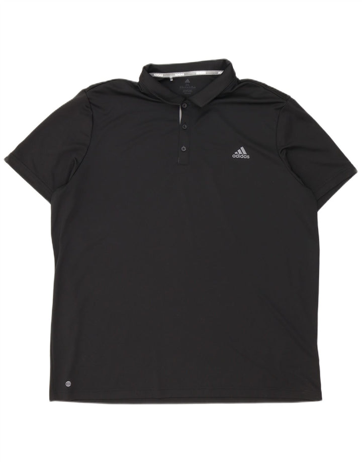 Adidas Aeroready Polo Shirt til mænd 2XL Sort Polyester