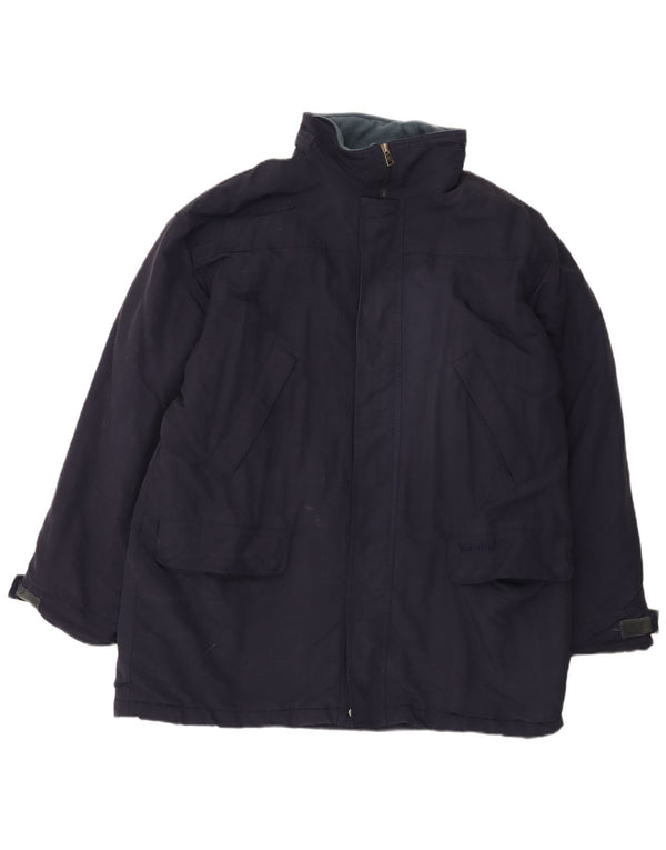 Timberland Herre Loose Fit Windbreaker Jacket UK 40 Large Navy Blue Nylon