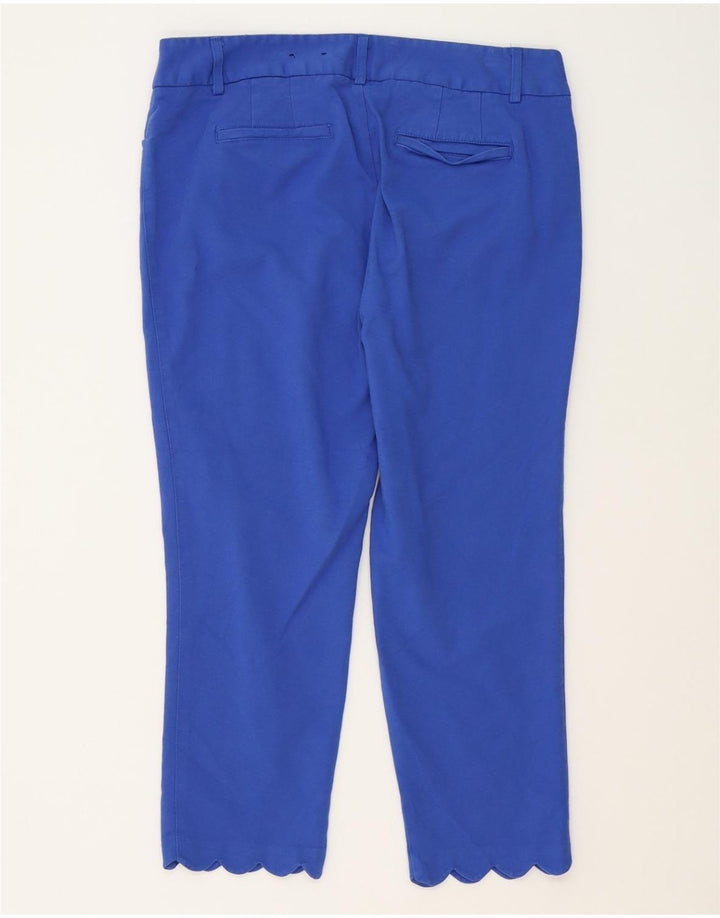IZOD Womens Slim Capri Trousers US 12 Large W34 L22 Blue Rayon Vintage Izod and Second-Hand Izod from Messina Hembry 