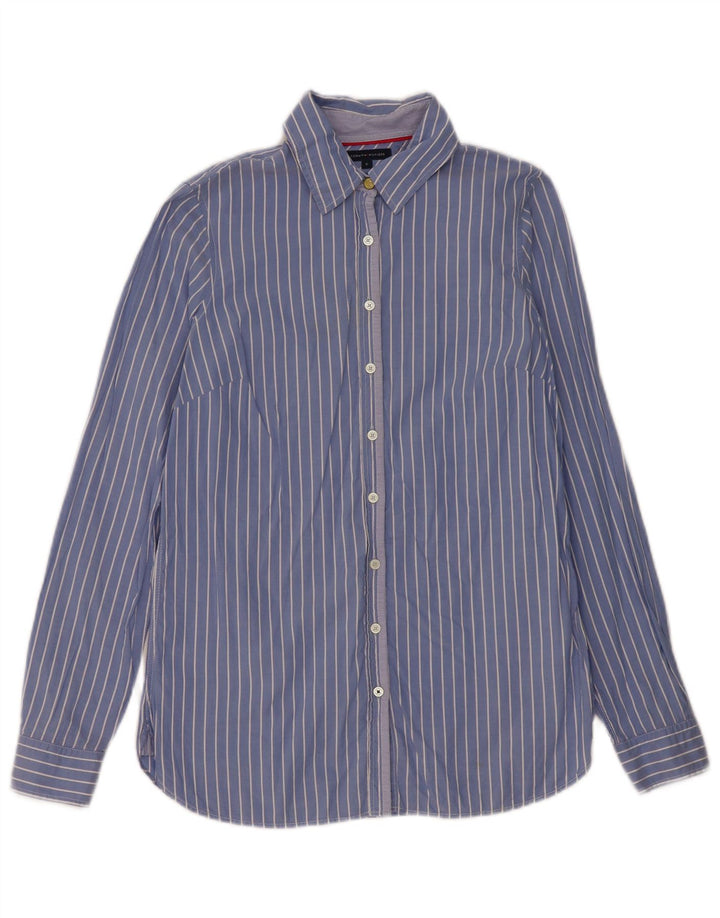 Tommy Hilfiger Dameskjorte US 6 Medium Blue Pinstripe Cotton