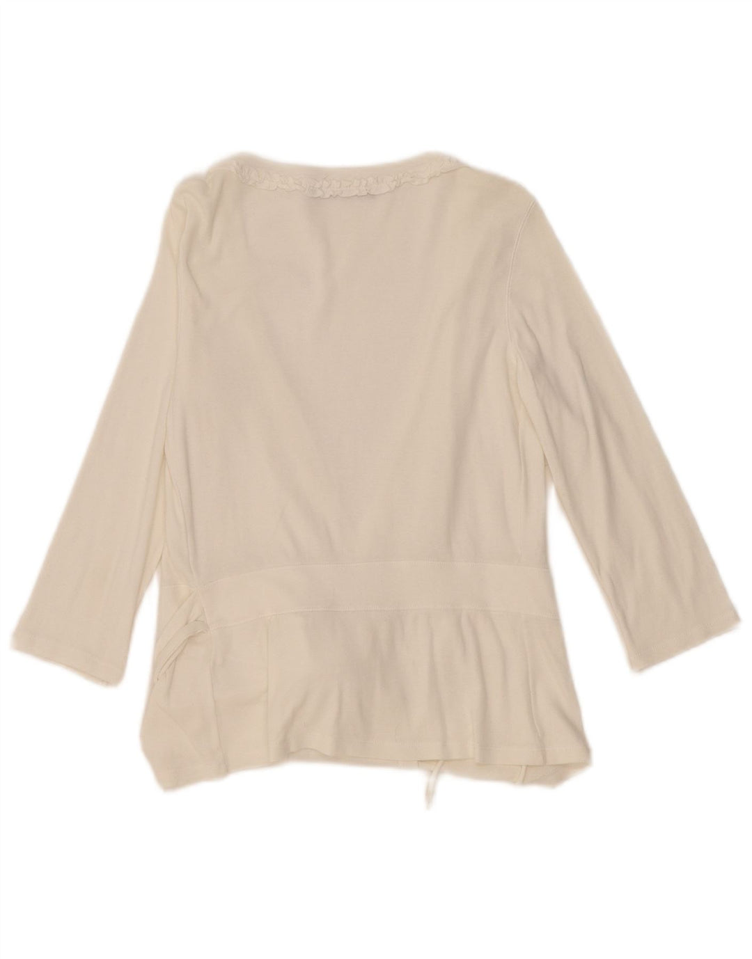 Playlife Dame 3/4-ærmet bluse Top UK 8 Small White