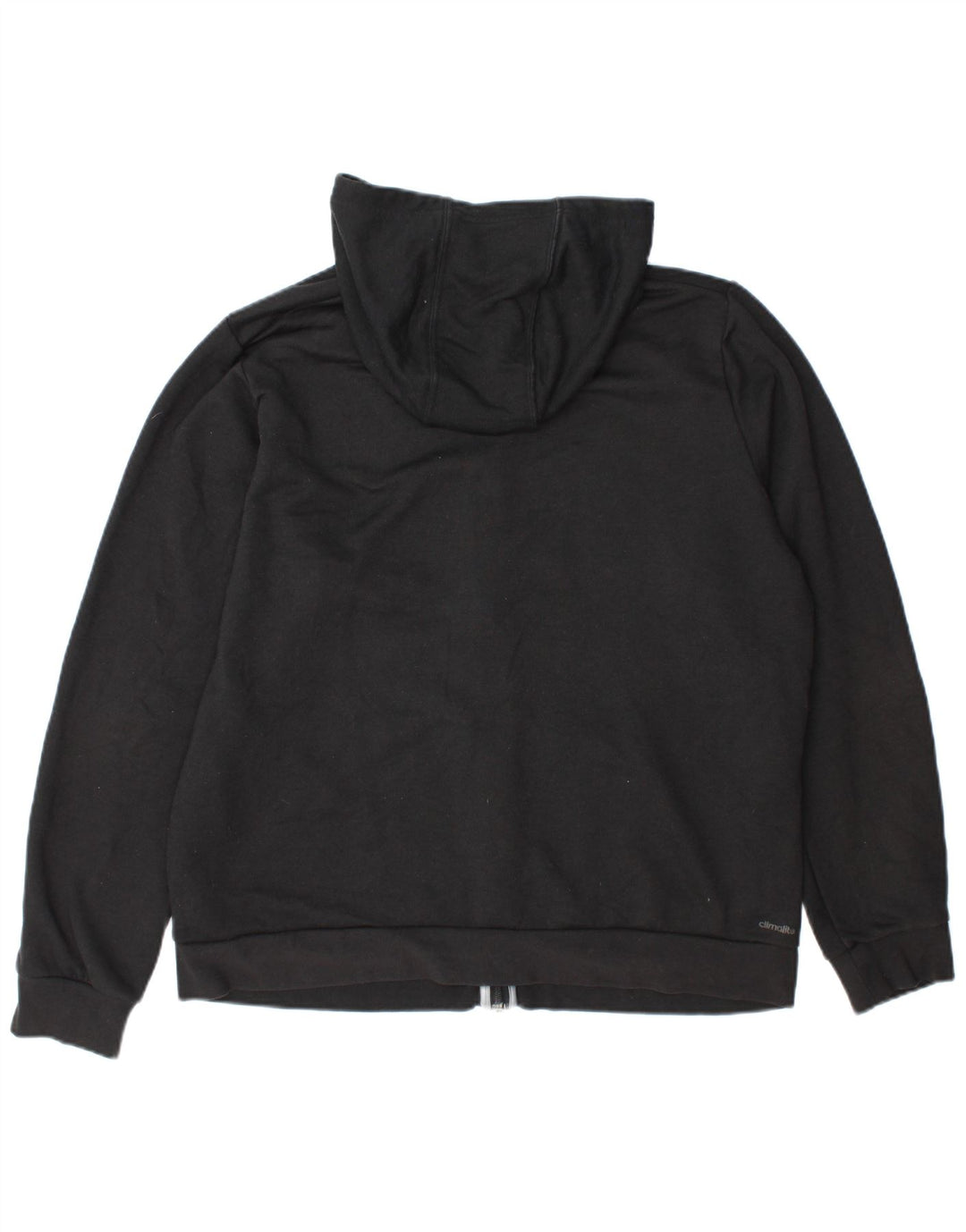 Adidas Herre grafisk hættetrøje med lynlås XL Grå polyester