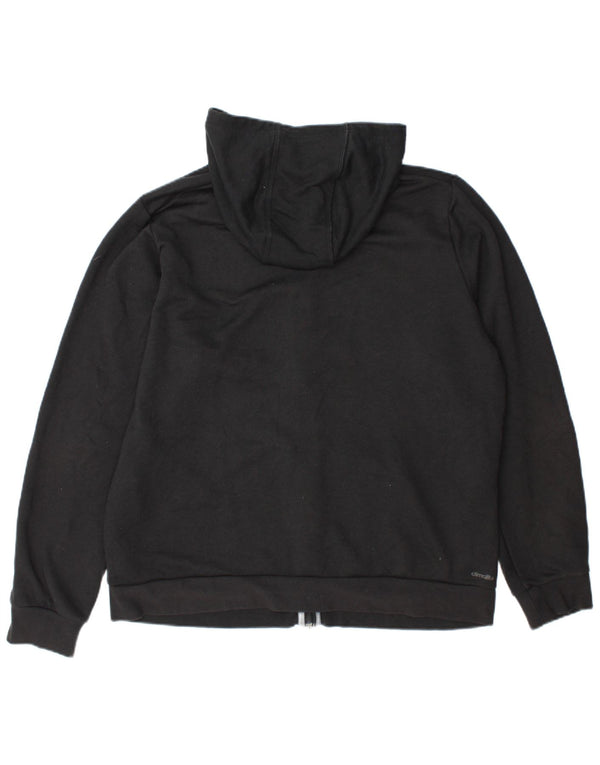 Adidas Herre grafisk hættetrøje med lynlås XL Grå polyester