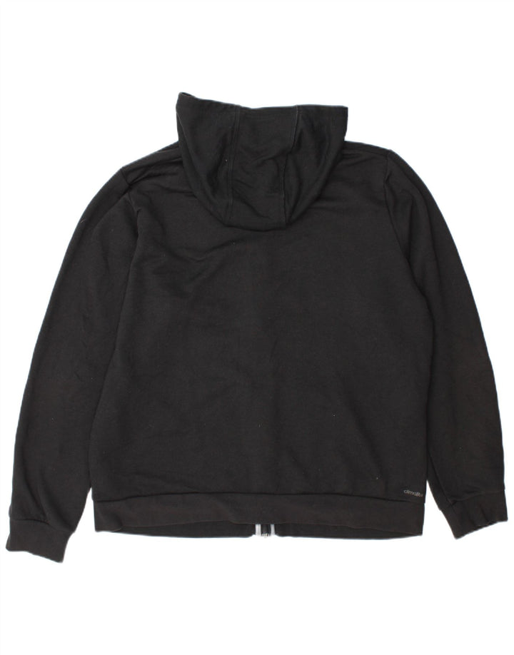 Adidas Herre grafisk hættetrøje med lynlås XL Grå polyester