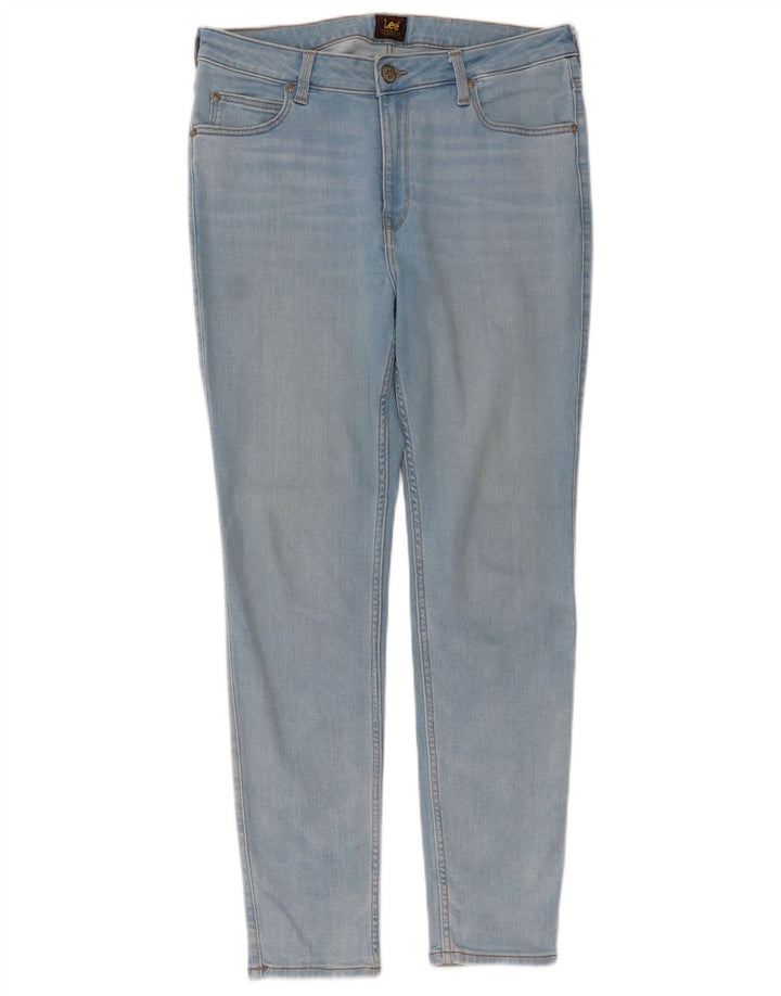 LEE Dame Scarlett High Skinny Jeans W32 L28 Blå Bomuld