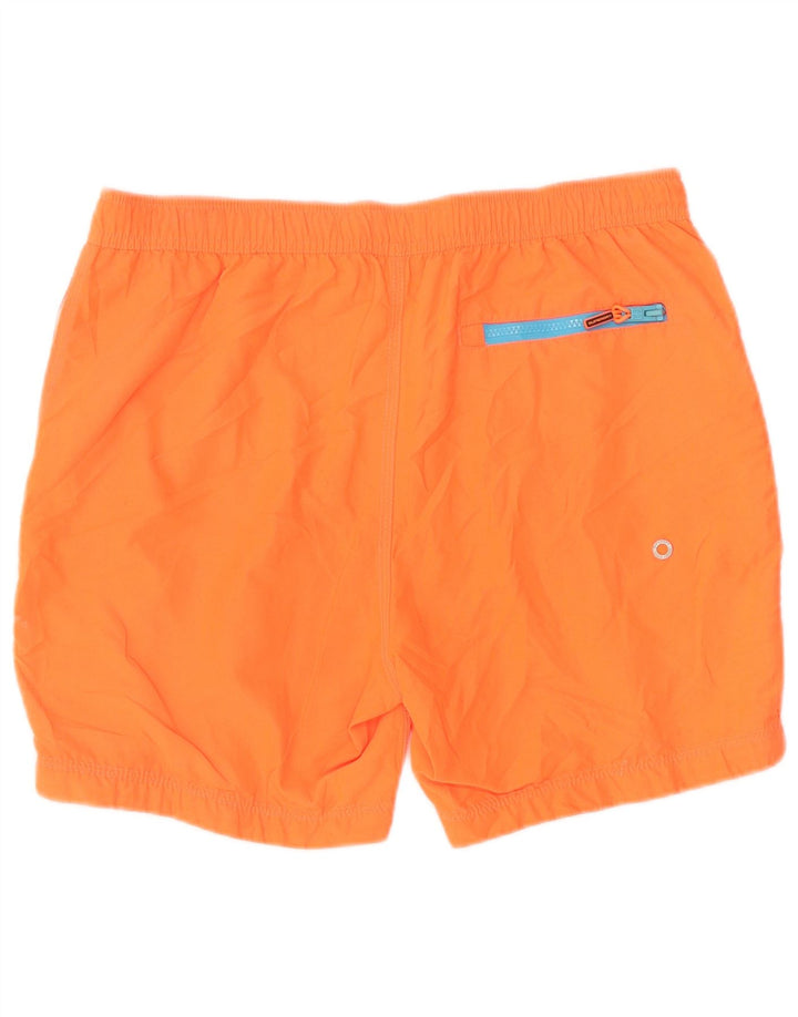 Superdry grafiske badeshorts til mænd XL orange polyester