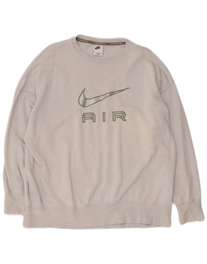 Nike grafisk sweatshirt til mænd, stor blå bomuld