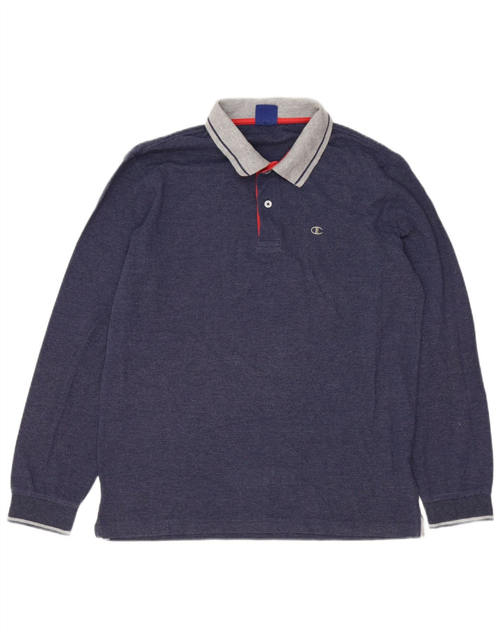 Champion Langærmet Rugby Polo Shirt Medium Navy Blue