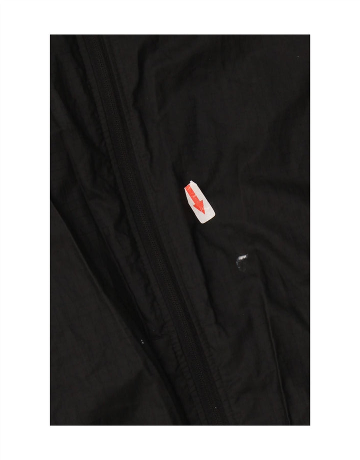 Nike Regnjakke med hætte til kvinder UK 14 Medium Sort Polyester