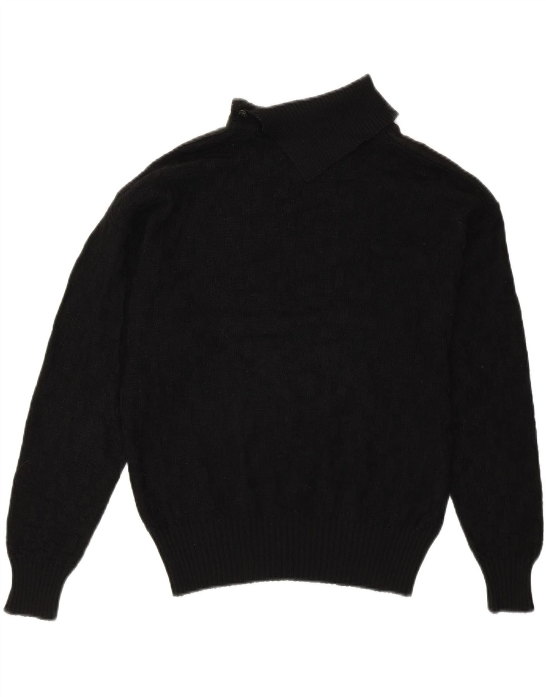 RASICA Womens Roll Neck Jumper Sweater UK 14 Medium Black