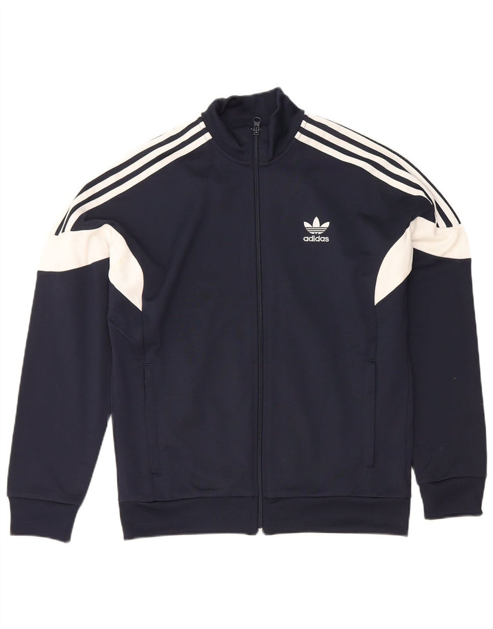 ADIDAS Træningsdragt topjakke til drenge 13-14 år Navy Blue Colourblock