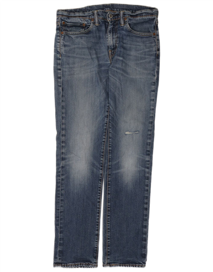 Levi's Herre 511 Distressed Slim Jeans W32 L32 Blå Bomuld