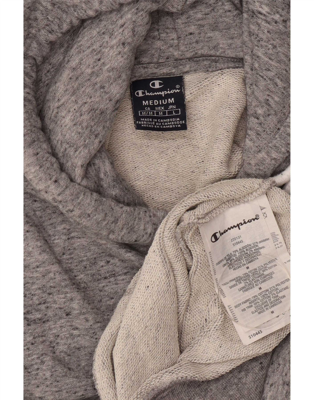 Champion Herre hættetrøje Jumper Medium Grey Flecked Bomuld