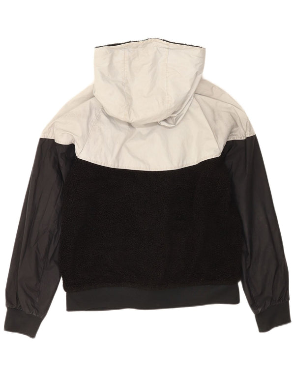 Nike drenge hættejakke vindjakke 12-13 år Stor sort farveblok