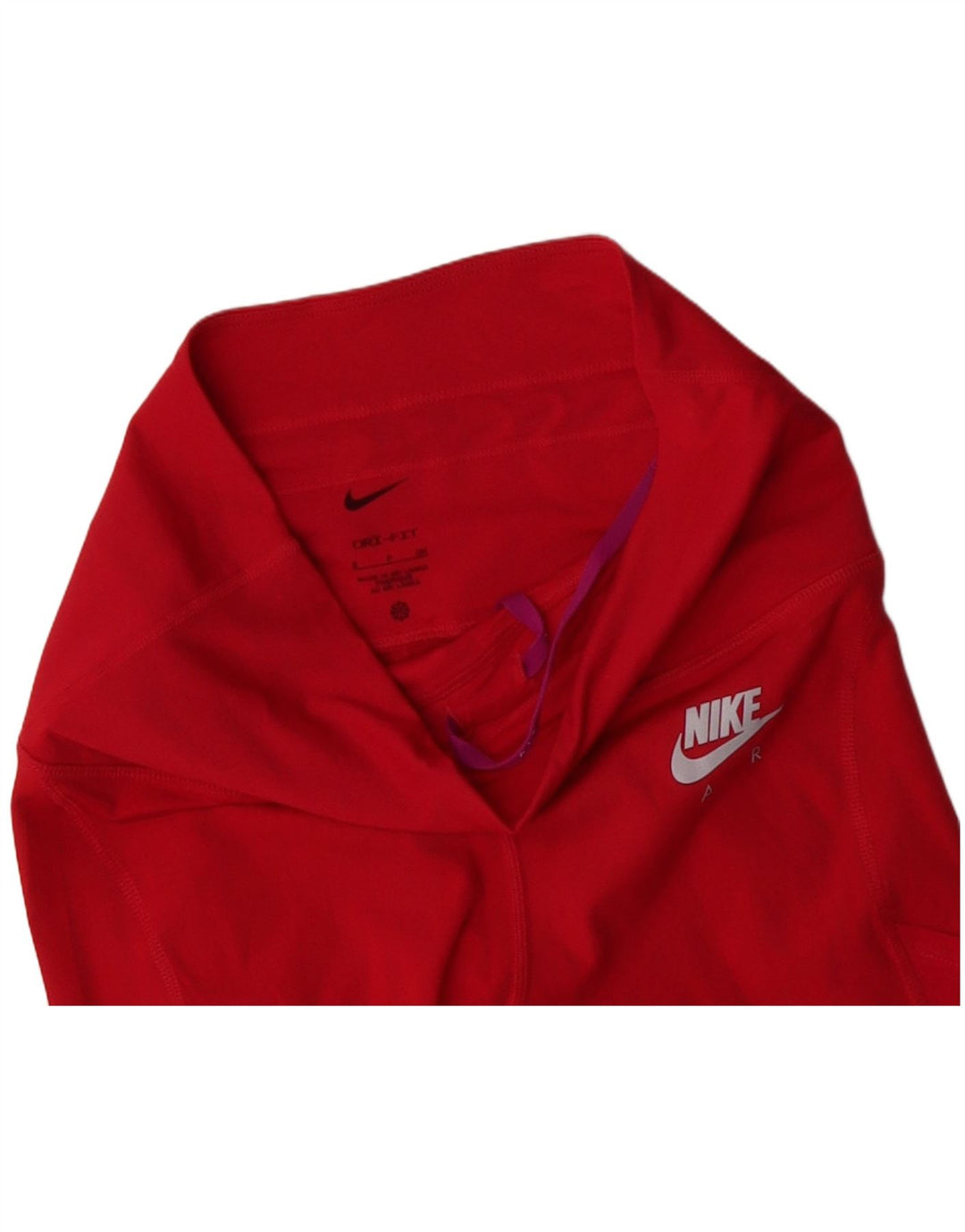 NIKE Dame Dri Fit Leggings UK 8 Lille rød polyester