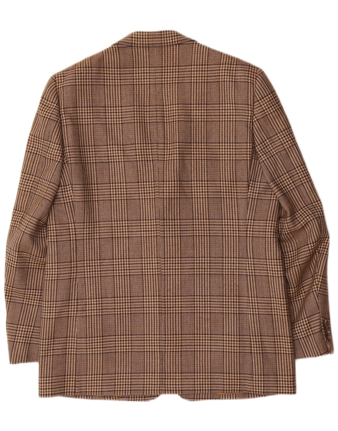 Vintage herre 2-knaps blazerjakke UK 42 XL brun ternet uld