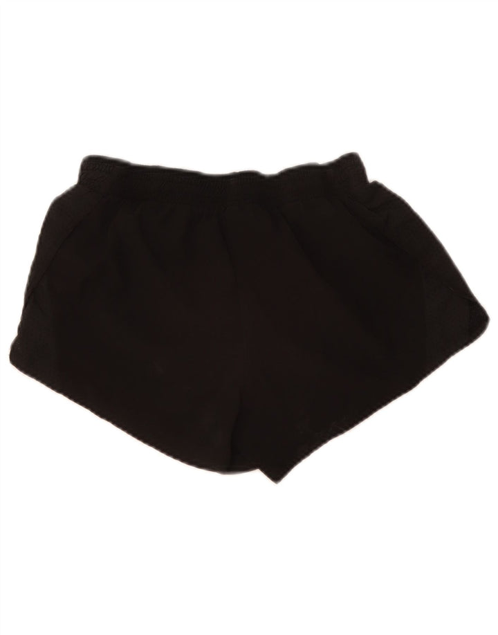 Nike Dame Dri Fit Sports Shorts UK 10 Small Black Polyester