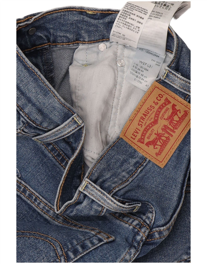 Levi's Dame Ribcage Bootcut Jeans W27 L31 Blå Bomuld