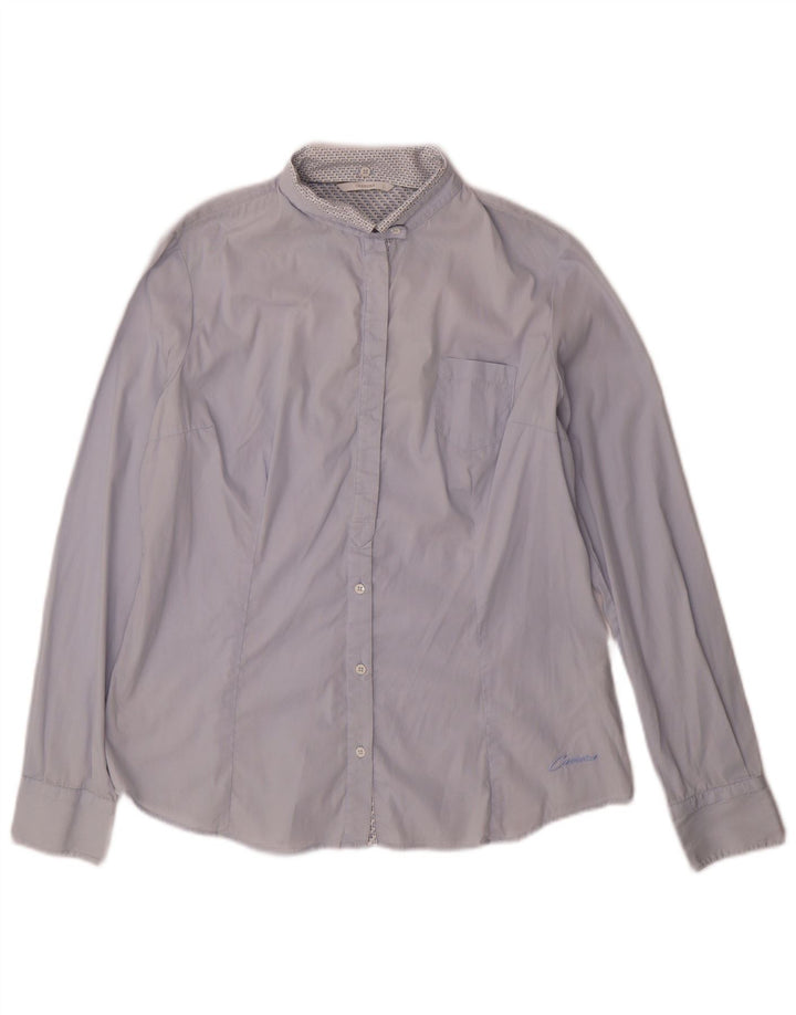 CARRERA Womens Shirt UK 16 Large Blue Cotton
