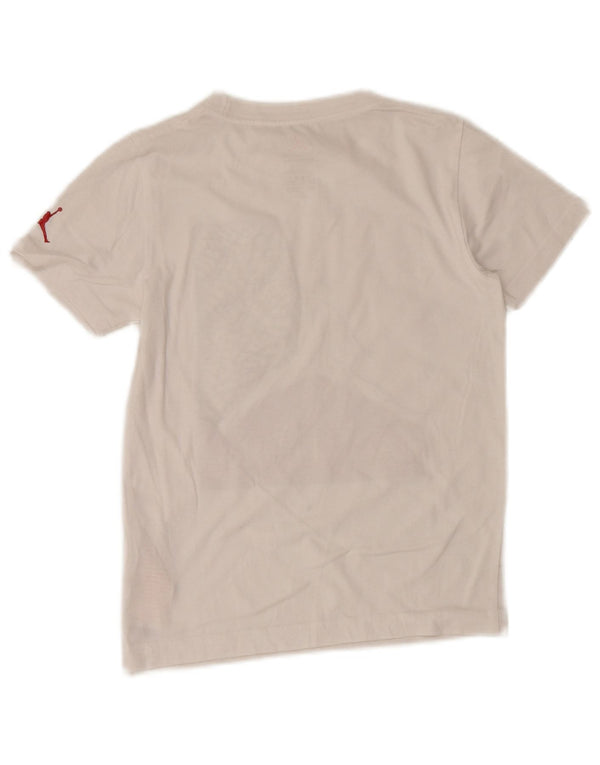 Jordan Boys Grafisk T-Shirt Top 8-9 år Lille hvid bomuld