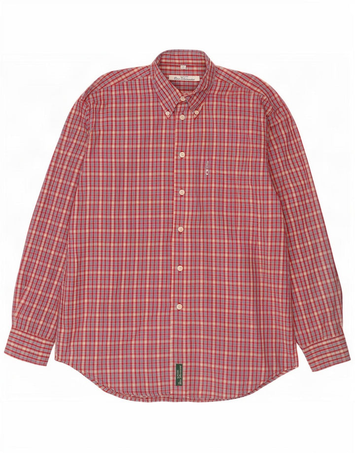 Ben Sherman herreskjorte medium rød ternet
