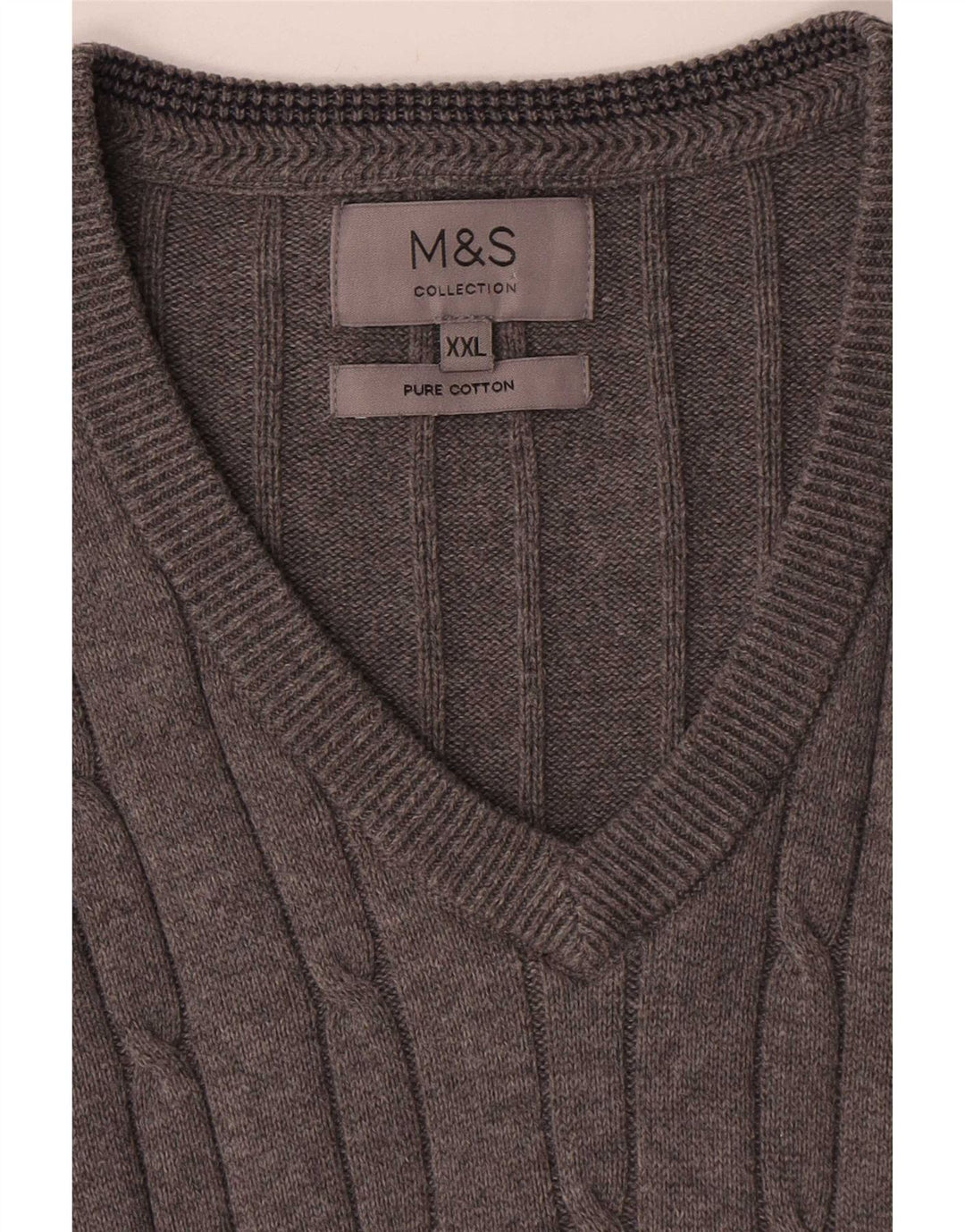 Marks & Spencer Herrevest Tank Top 2XL Grå Bomuld