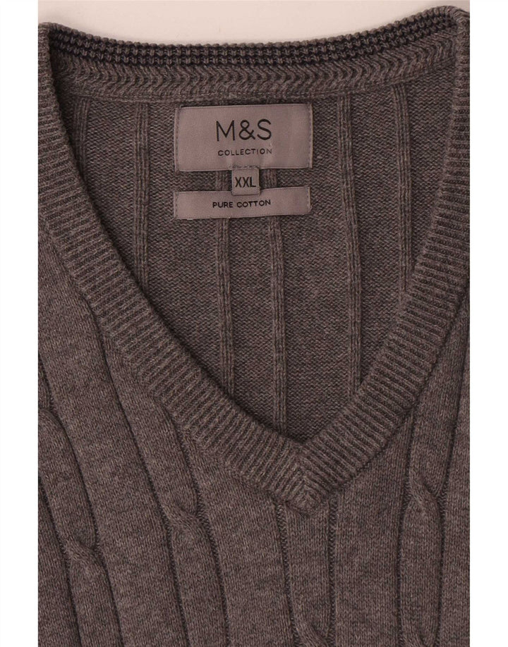 Marks & Spencer Herrevest Tank Top 2XL Grå Bomuld