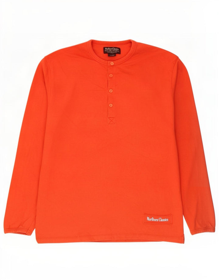 Marlboro Classics Herre Top Langærmet XL Orange Bomuld