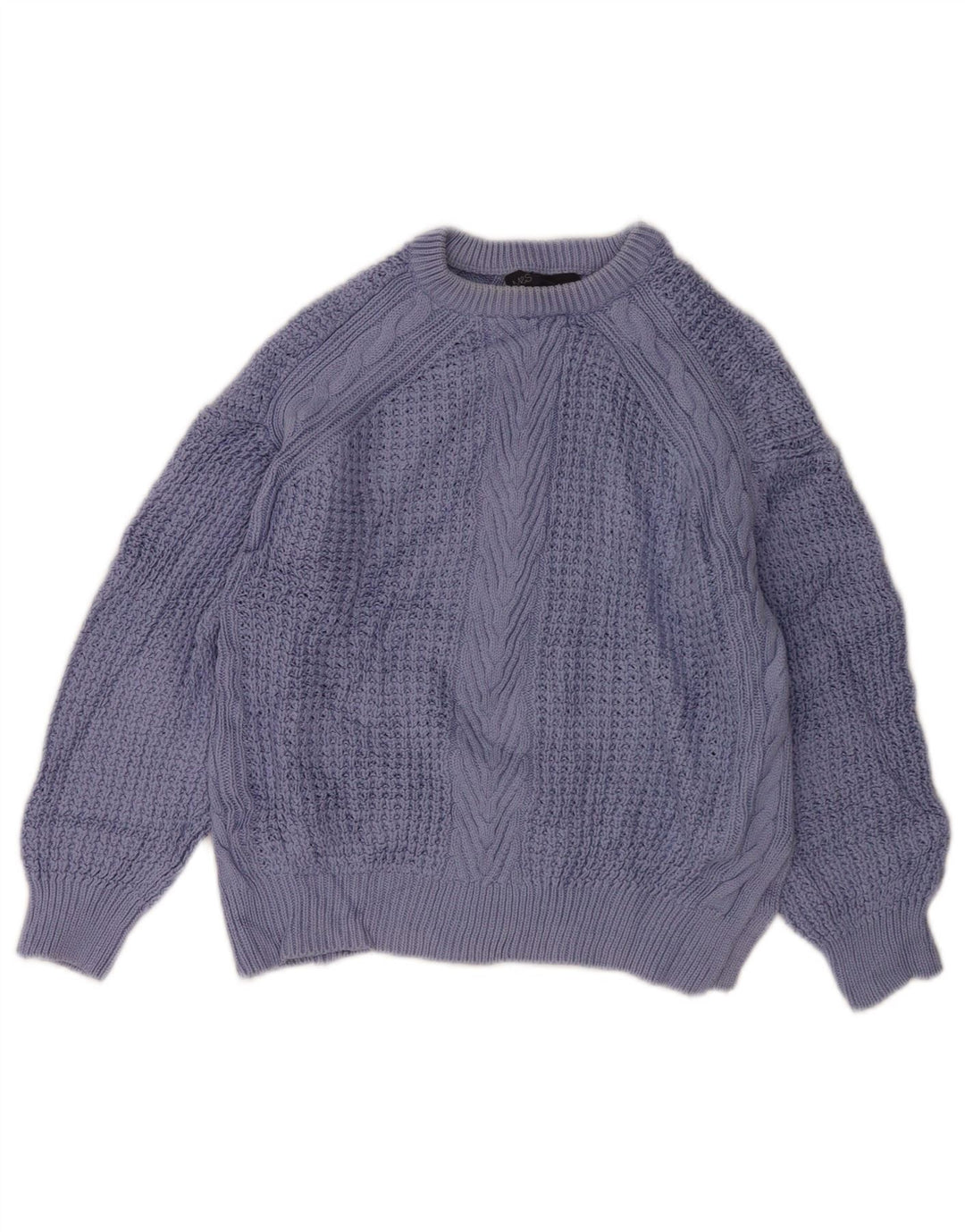 Marks & Spencer Dame Oversized Boat Neck Jumper Sweater UK 8 Small Purple