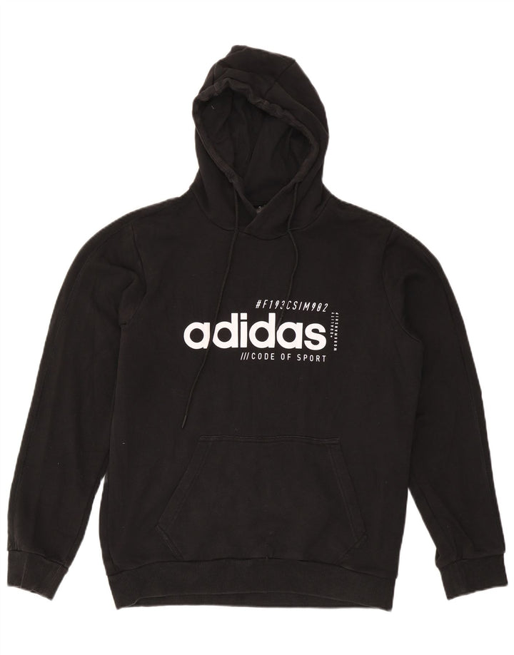 Adidas Grafisk hættetrøje til mænd mellem sort bomuld