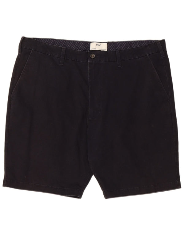 Marks & Spencer Herre Chino Shorts W38 XL Marineblå Bomuld