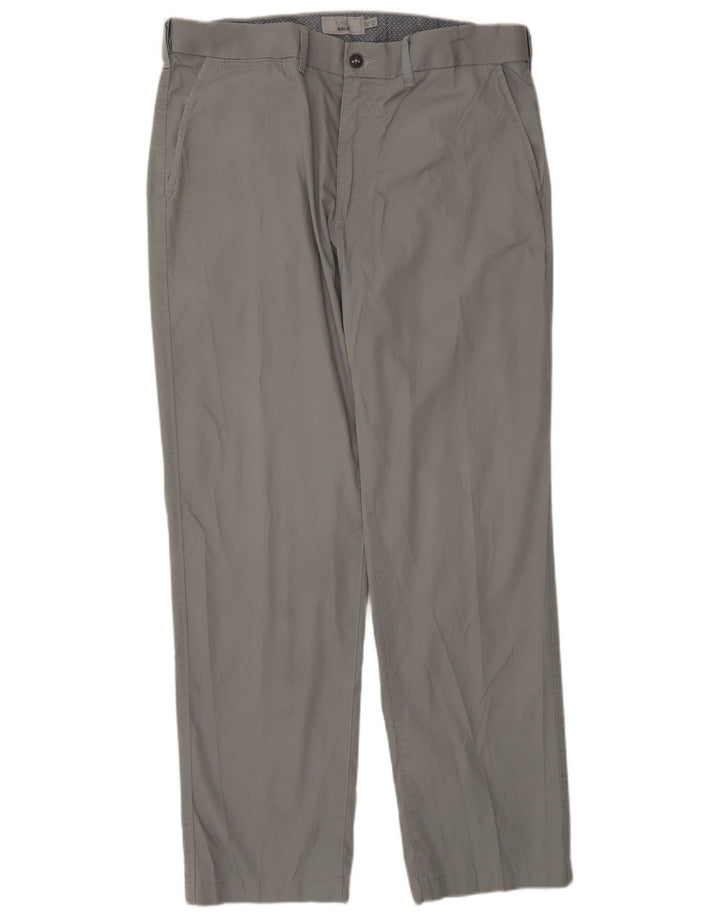 Marks & Spencer Herre Regular Chino Bukser W36 L31 Grå Bomuld
