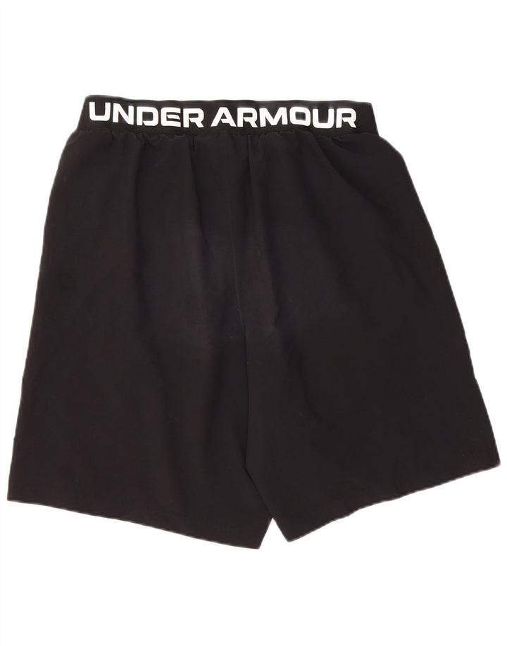 UNDER ARMOUR Herre grafiske sportsshorts store sorte polyester