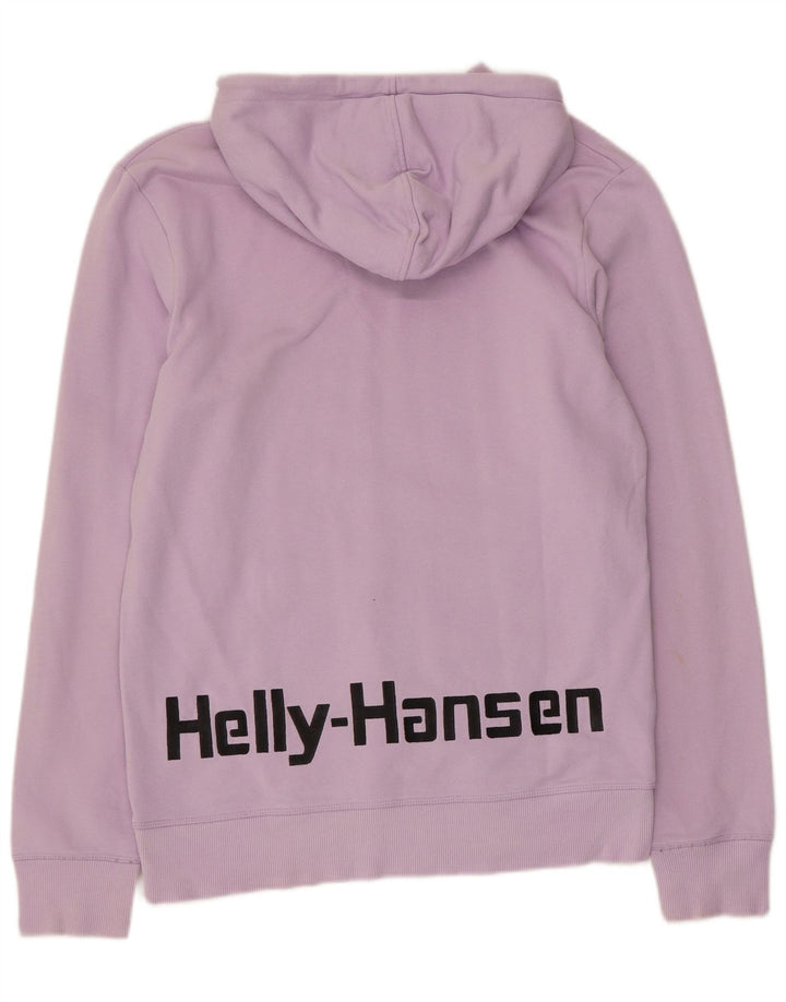 HELLY HANSEN Herre Regular Fit Grafisk Hoodie Jumper Lille Lilla Bomuld