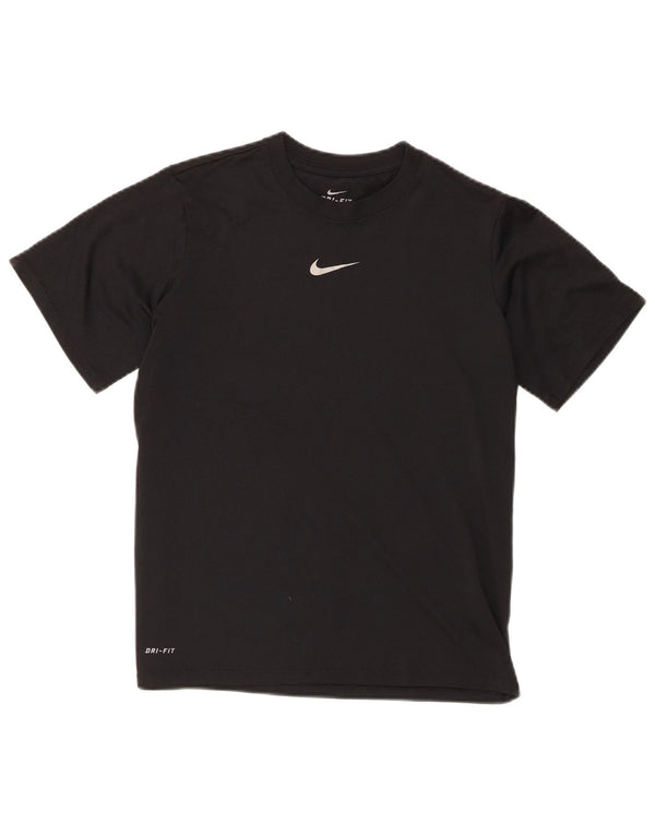 Nike Boys Dri Fit T-Shirt Top 12-13 år Stor sort polyester