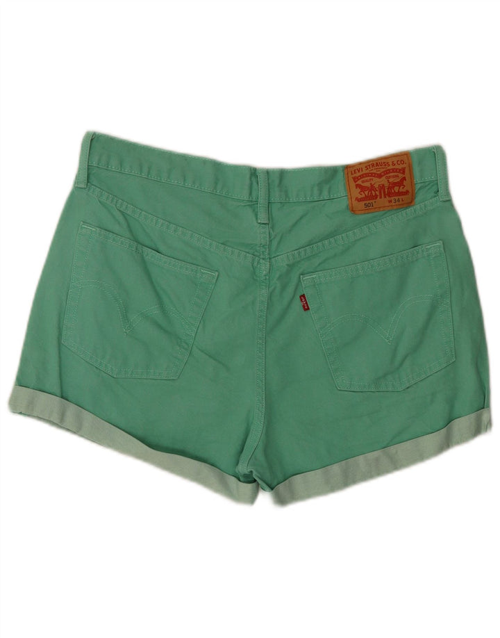 Levi's Womens 501 denimshorts W34 Large Green Bomuld