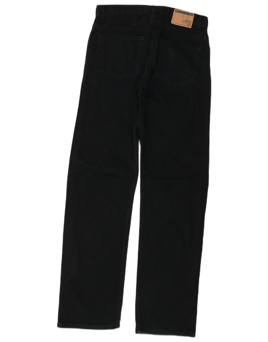 Marks & Spencer Herre Blue Harbor Straight Jeans W32 L33 Sort Bomuld