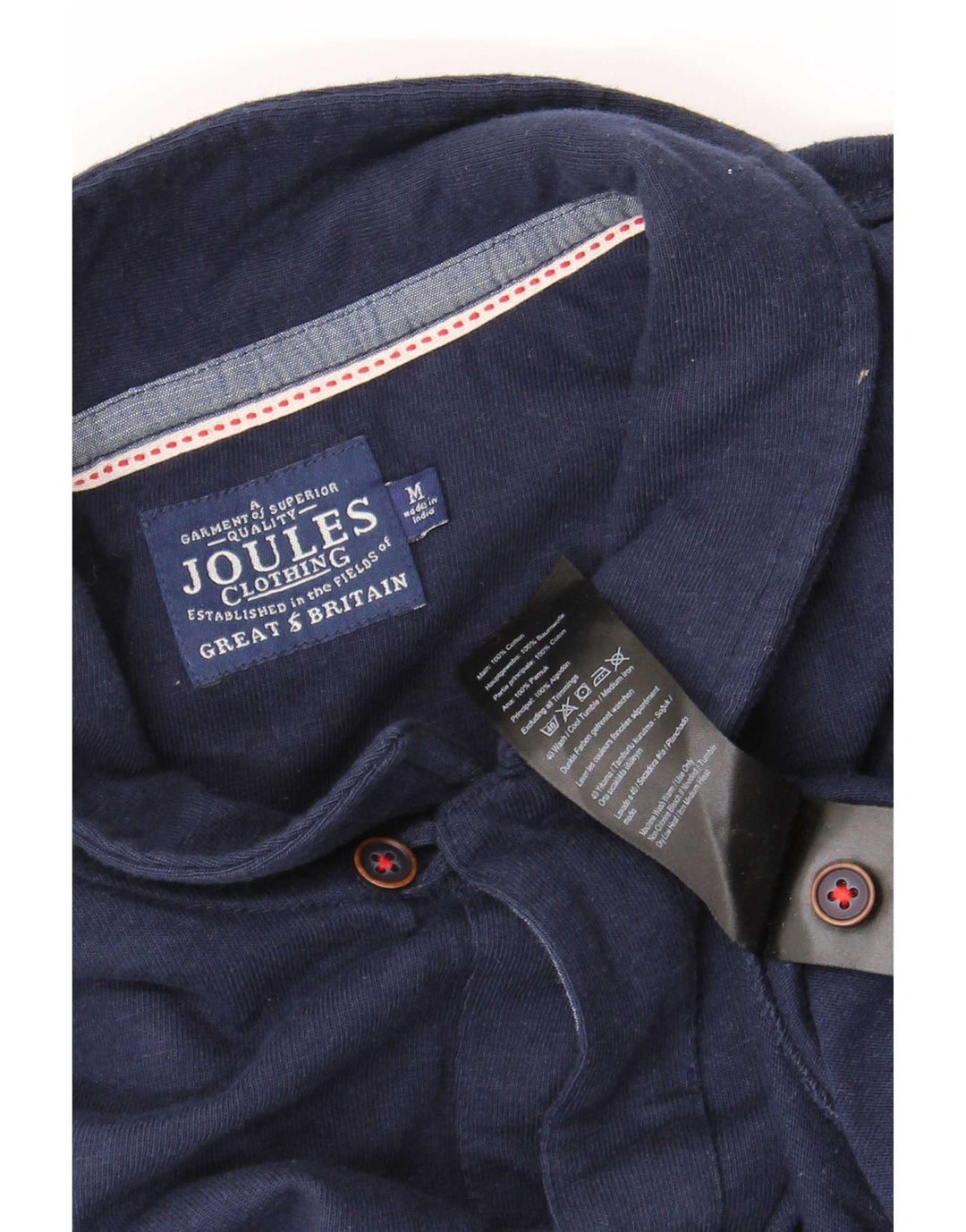 Joules Langærmet Polo Shirt til mænd Medium Navyblå Bomuld