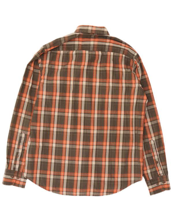 MARLBORO CLASSICS Herre Regular Fit skjorte Stor grøn ternet bomuld