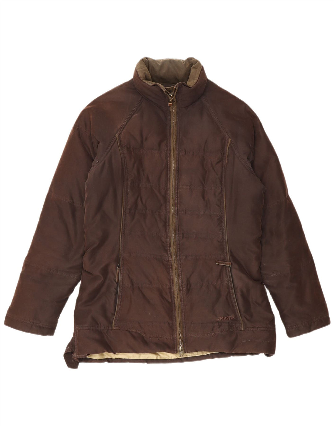 Musto polstret jakke til kvinder UK 10 Lille brun polyester