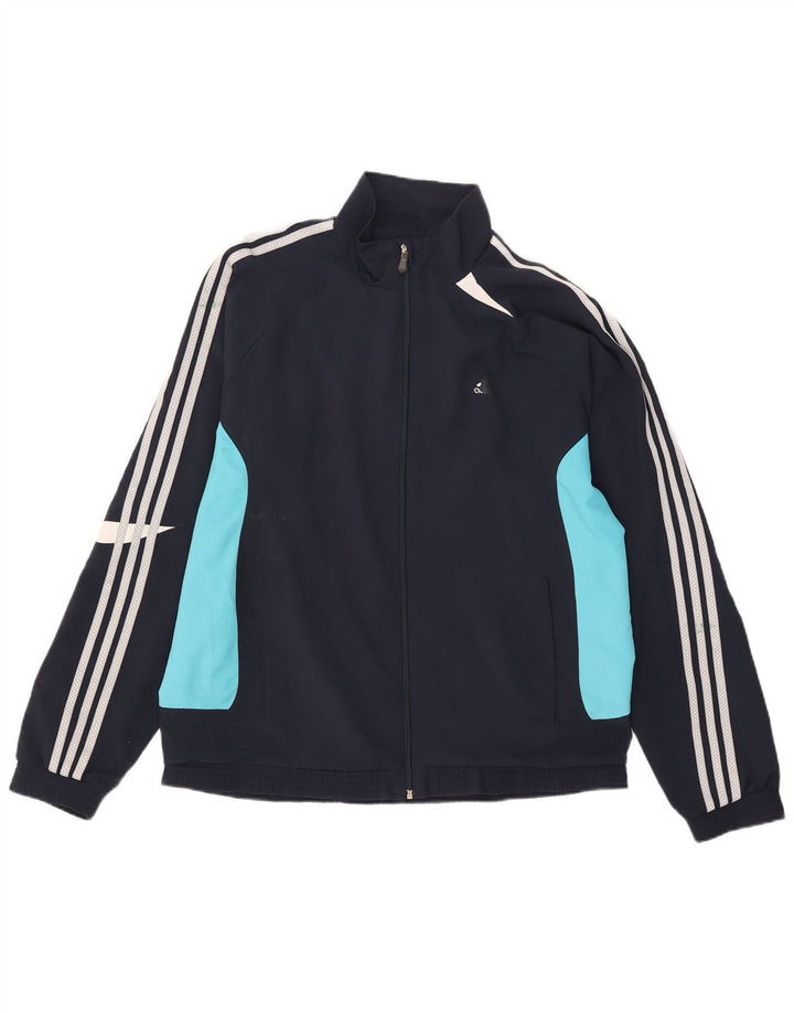 Adidas Herre Climalite Træningsdragt Topjakke Stor Marineblå Colourblock