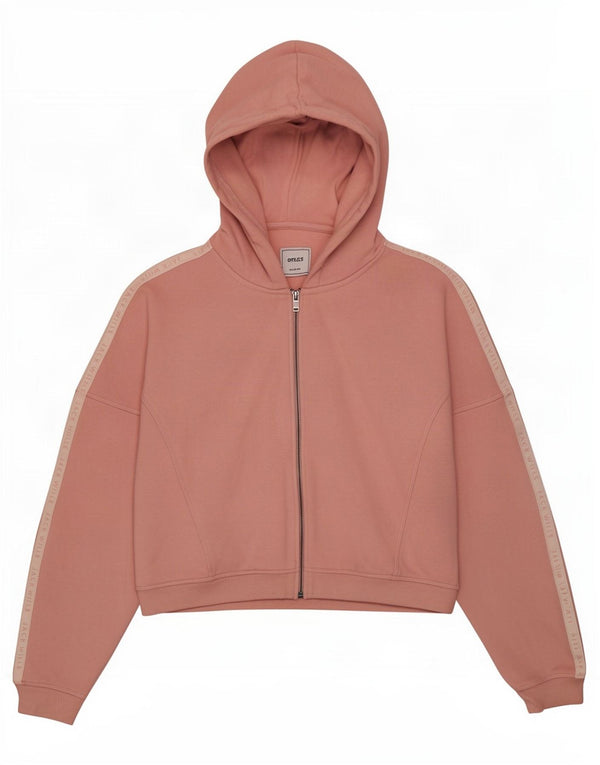 Jack Wills Dame Grafisk Hættetrøje Sweater UK 14 Large Pink Colourblock
