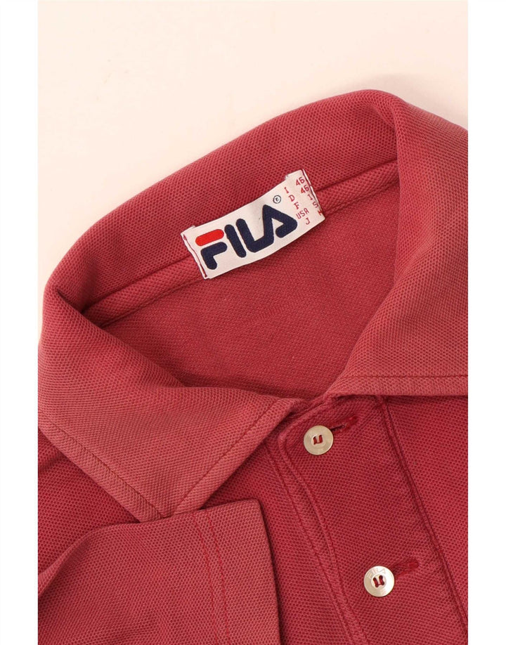 Fila Herre Polo Shirt IT 46 Lille Rød