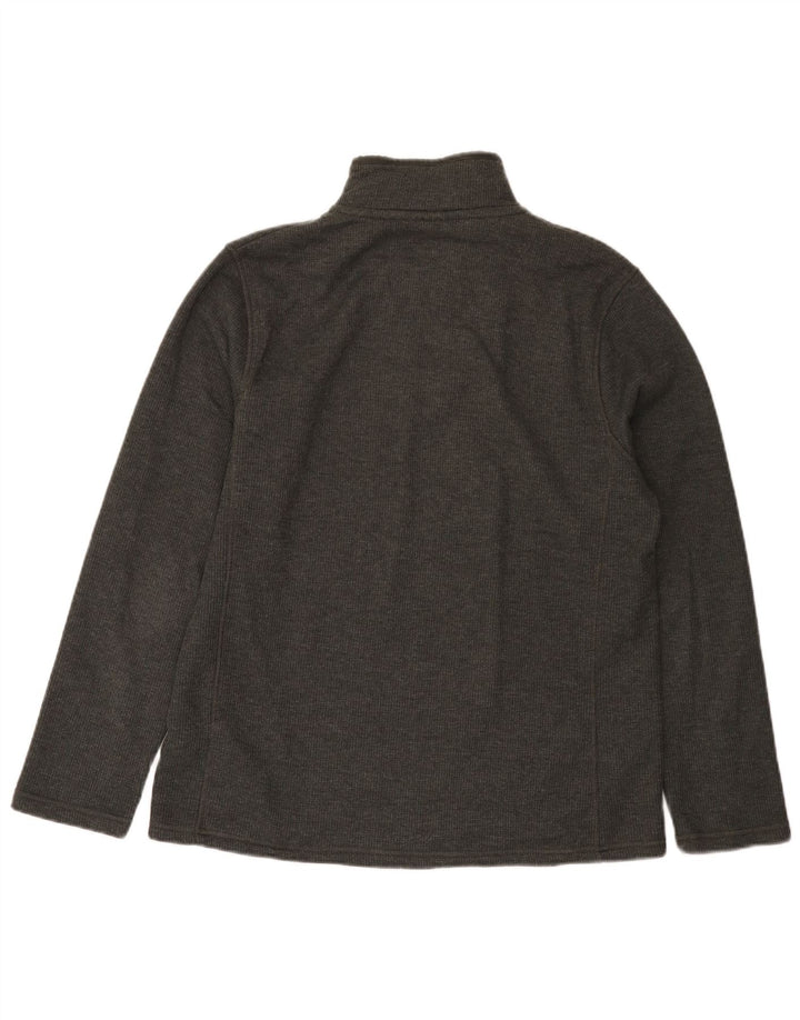 Mountain Warehouse Herre Zip Neck Sweatshirt Jumper Medium Grå Bomuld