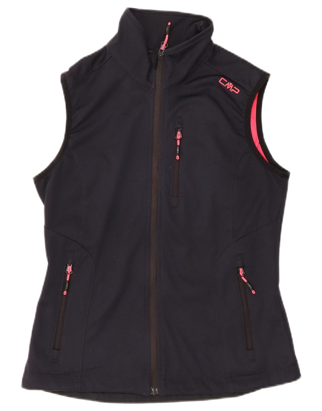 CMP Dame ærmeløs træningsdragt topjakke UK 6 XS marineblå polyester