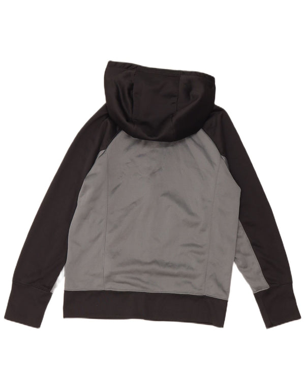 NIKE Therma-Fit hættetrøje med lynlås til piger 12-13 år, stor grå