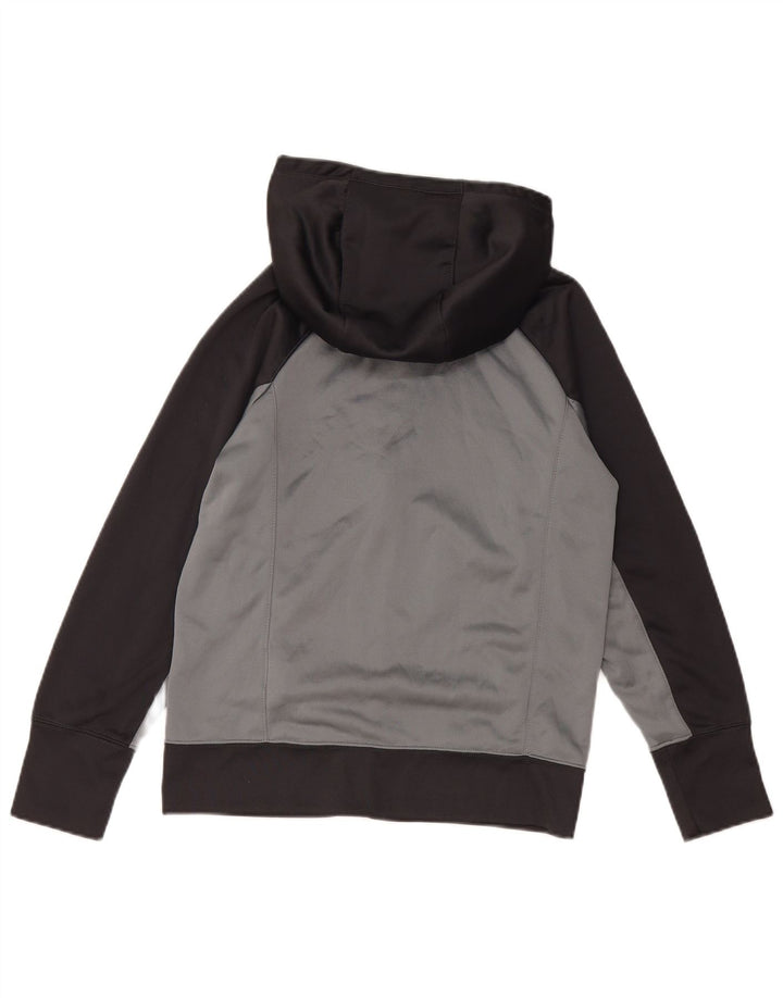 NIKE Therma-Fit hættetrøje med lynlås til piger 12-13 år, stor grå