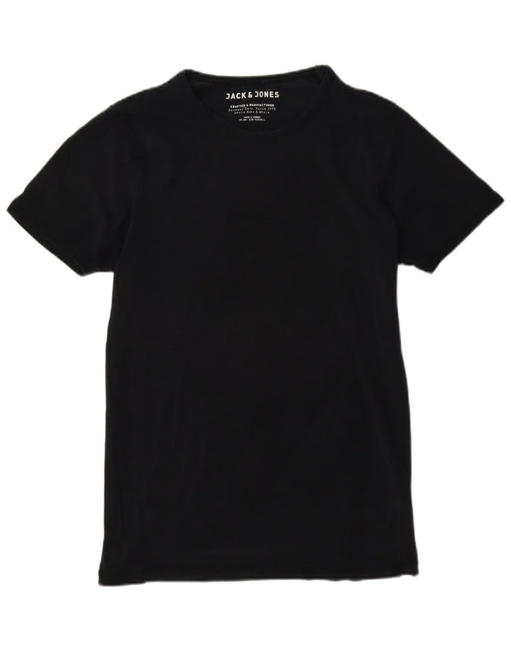 Jack & Jones Herre T-Shirt Top Medium Marineblå Bomuld